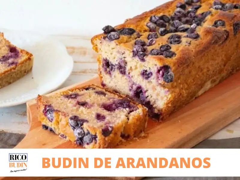 Receta facil y sencilla de budin de arandanos